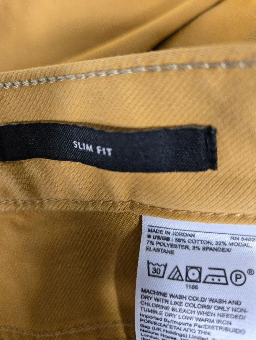 Banana Republic Traveler 31x30 Mustard Gold Jeans Pants Slim Fit